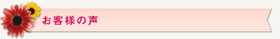お客様の声
