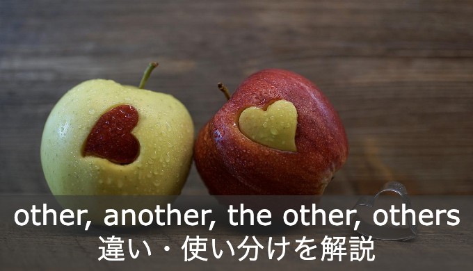 英語の「other・another・the other・others」の違いと使い分けを解説