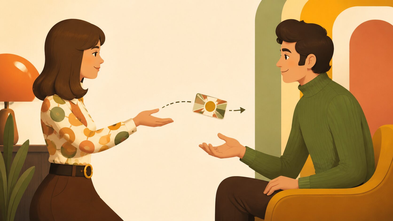 Take a Chance on Meを学ぶイラスト