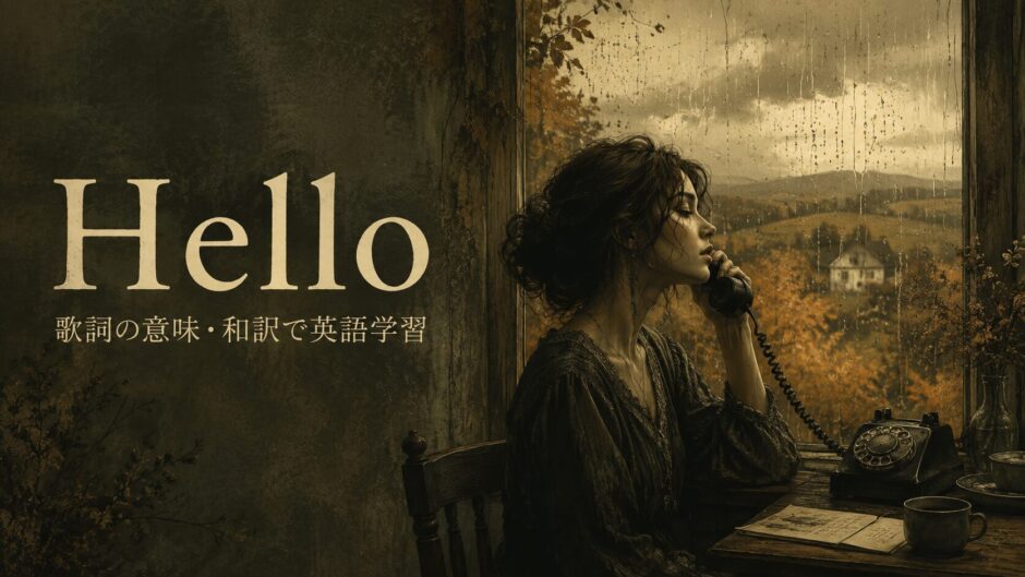 アデル Hello 歌詞の意味・和訳 英語学習