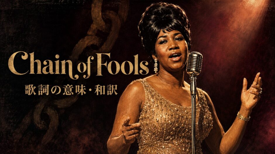 マイクの前で歌うアレサ・フランクリンとChain of Fools 歌詞の意味・和訳の文字
