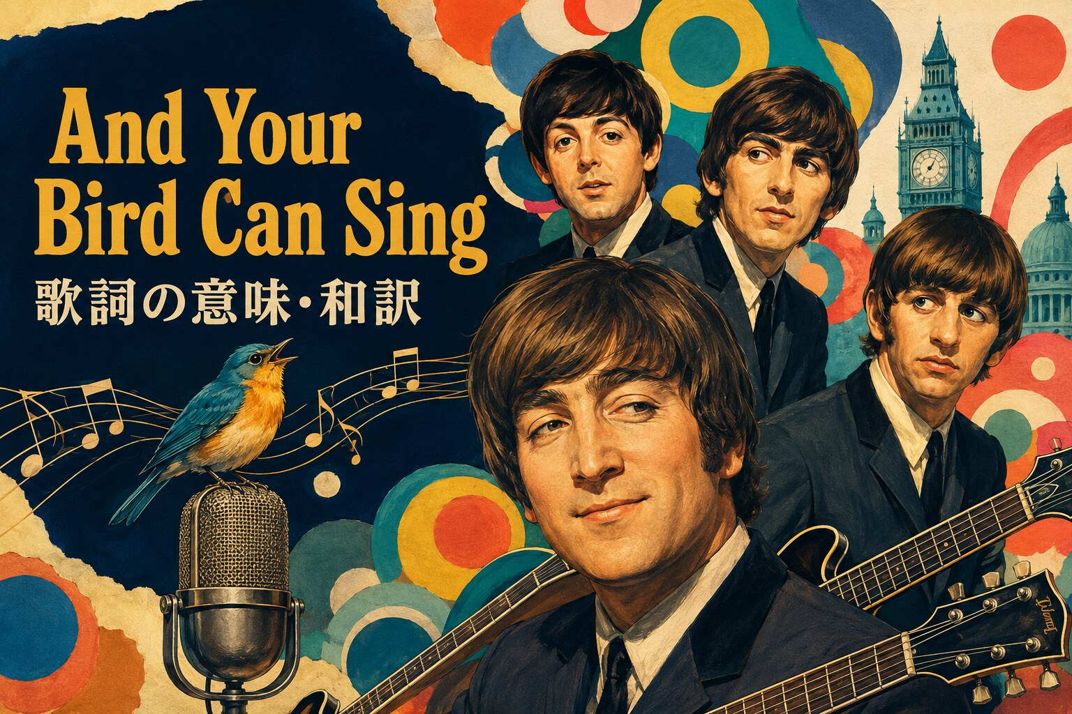 ビートルズ「And Your Bird Can Sing」歌詞の意味・和訳のアイキャッチ
