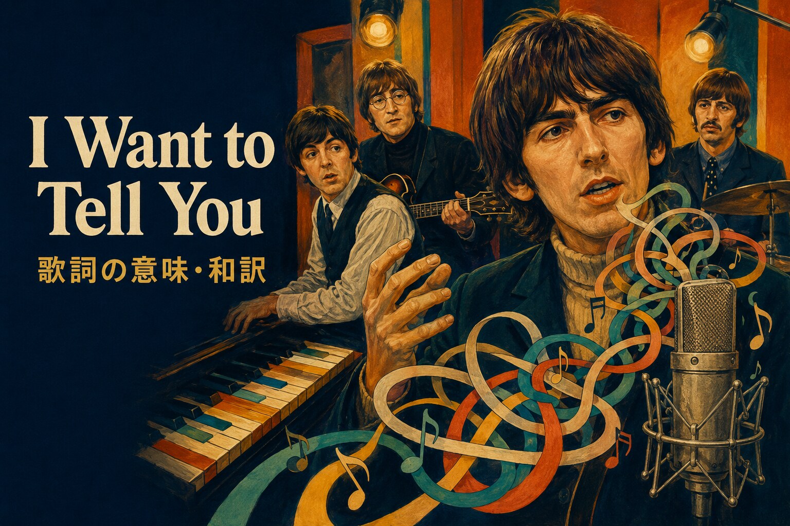 ビートルズ「I Want to Tell You」歌詞の意味・和訳のアイキャッチ