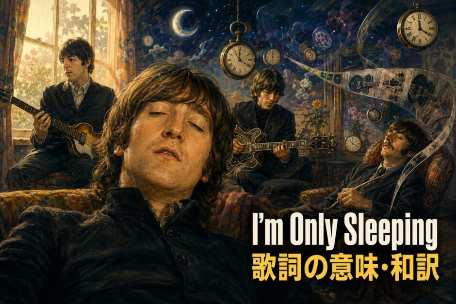 ビートルズ「I’m Only Sleeping」歌詞の意味・和訳のアイキャッチ