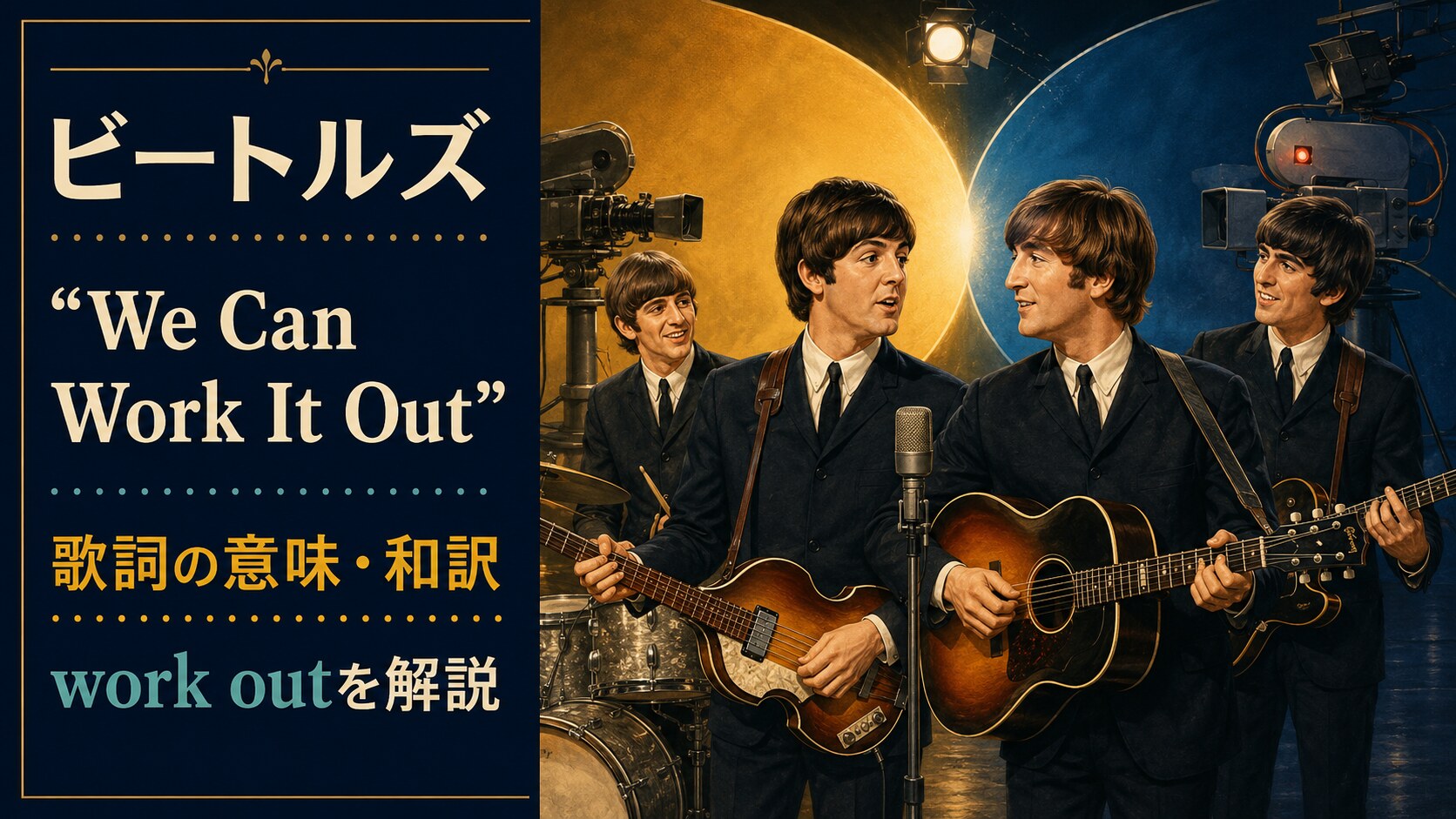 1965年のビートルズ4人を描いた「We Can Work It Out」歌詞の意味・和訳のアイキャッチ