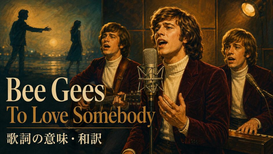 ビージーズのTo Love Somebodyの歌詞の意味と和訳を学ぶアイキャッチ