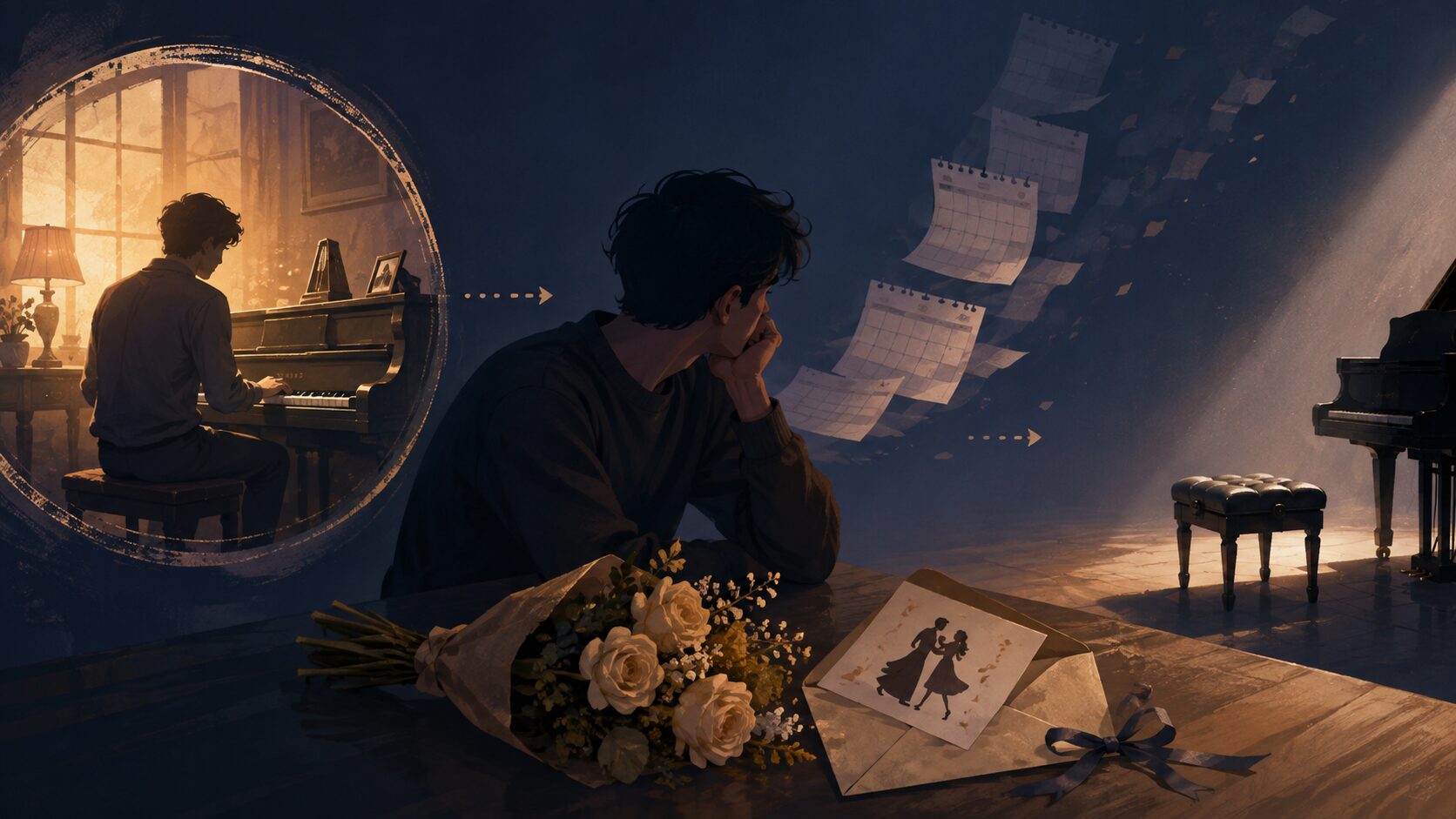 When I Was Your Manの時制を学ぶイラスト