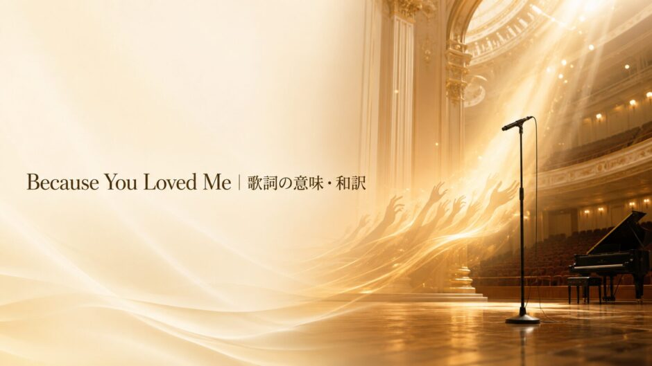 セリーヌ・ディオン Because You Loved Meの歌詞解説アイキャッチ