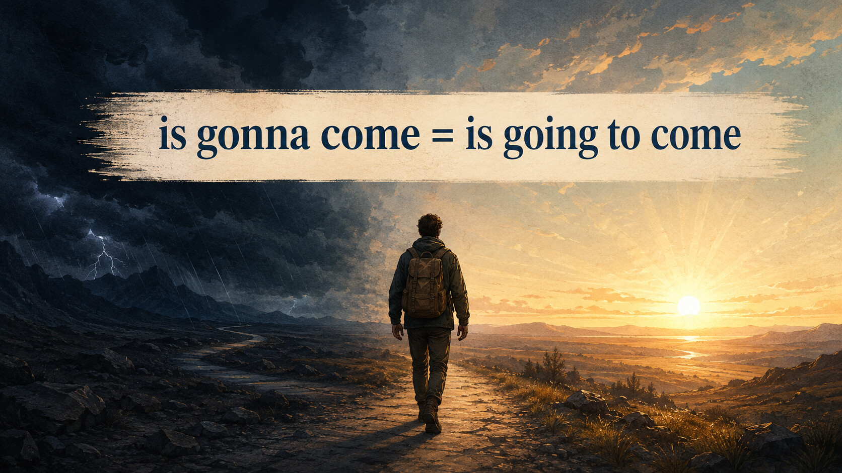is gonna comeはis going to comeの会話表現