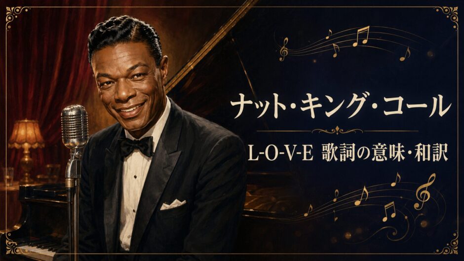ナット・キング・コール「L-O-V-E」の歌詞の意味・和訳を解説するアイキャッチ