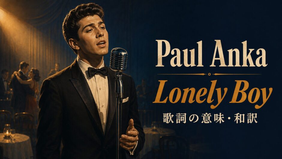 ポール・アンカがステージで歌う「Lonely Boy」歌詞の意味・和訳のアイキャッチ