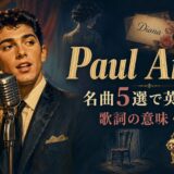 ポール・アンカの名曲5選で歌詞の意味と英語を学ぶ親記事のアイキャッチ