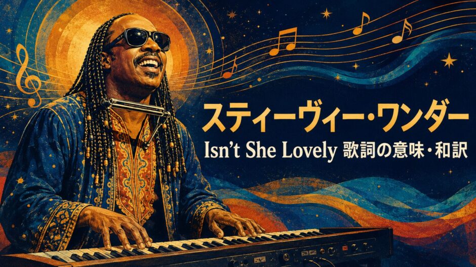 スティーヴィー・ワンダーのIsn’t She Lovelyの歌詞の意味と和訳を学ぶアイキャッチ