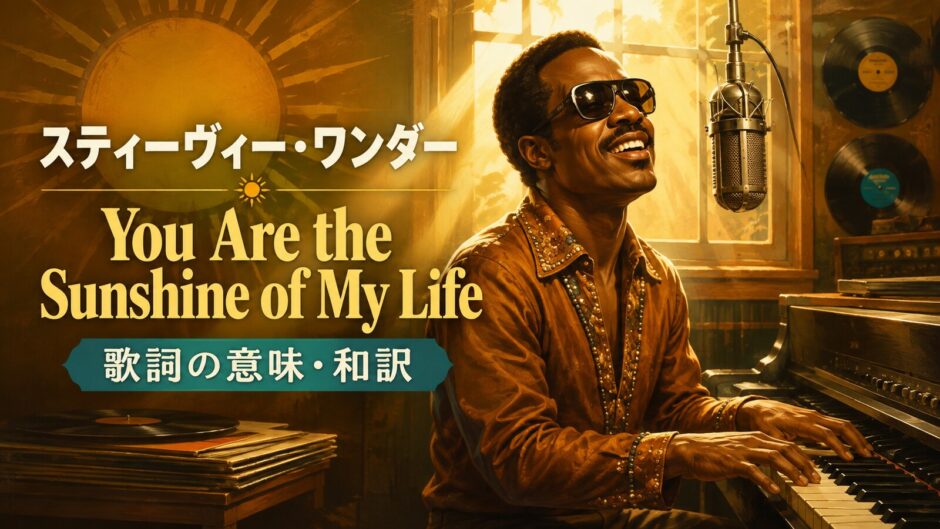 スティーヴィー・ワンダー「You Are the Sunshine of My Life」の歌詞の意味と和訳を学ぶアイキャッチ