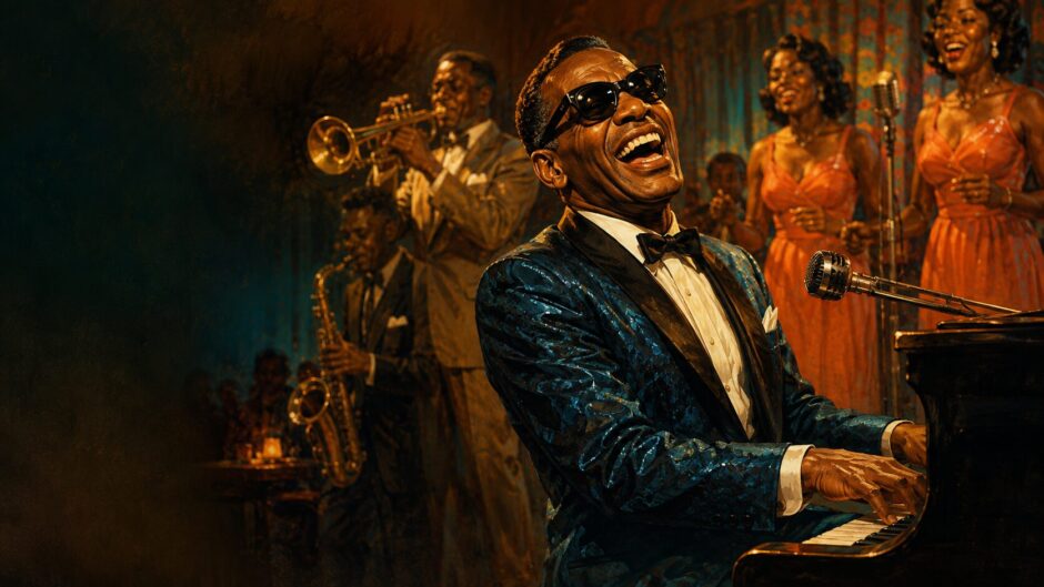 レイ・チャールズ「Hallelujah I Love Her So」の英語学習イメージ