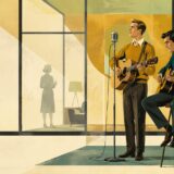 サイモン＆ガーファンクル「Mrs. Robinson」の英語学習イメージ
