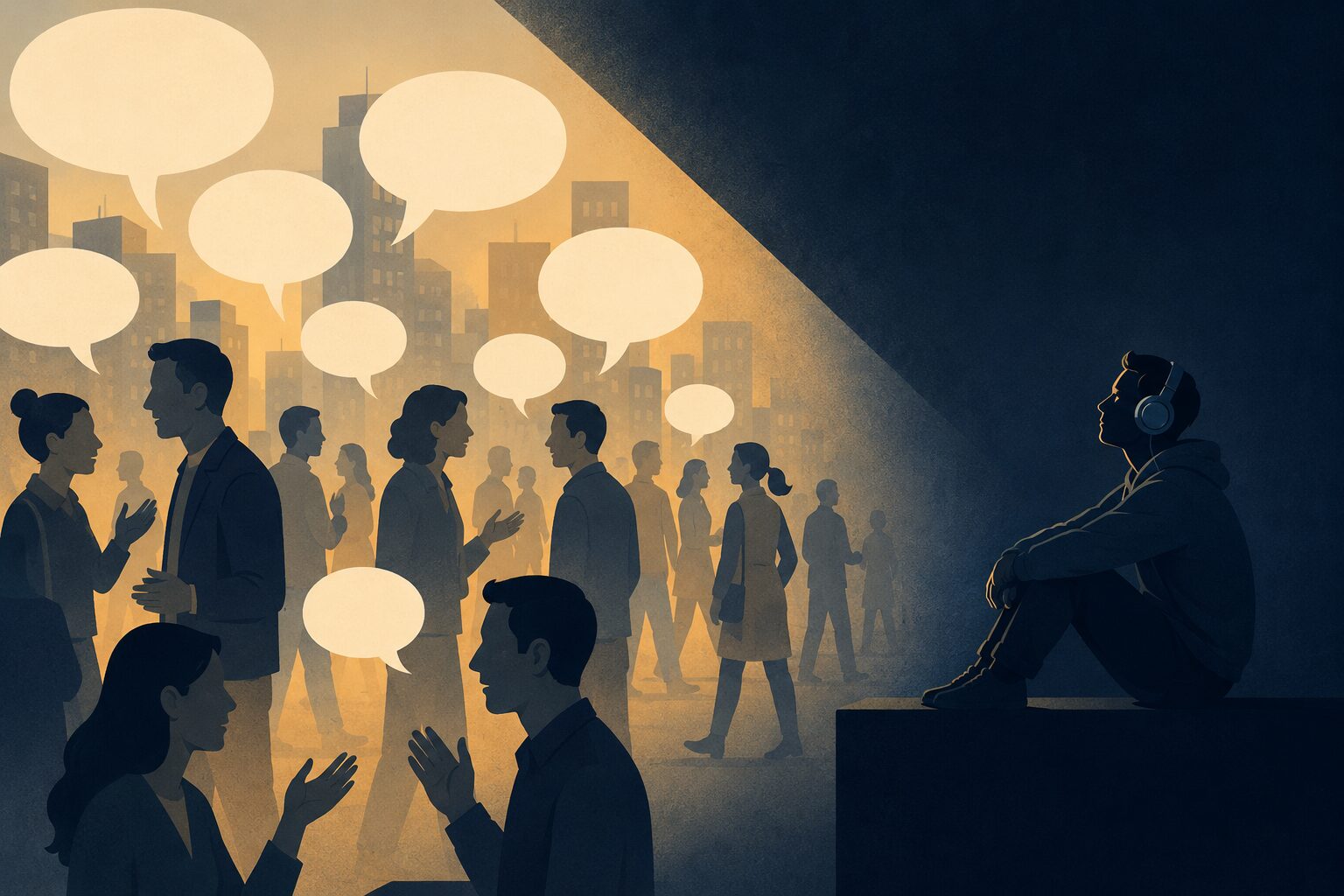 会話があっても心が届かない沈黙の比喩