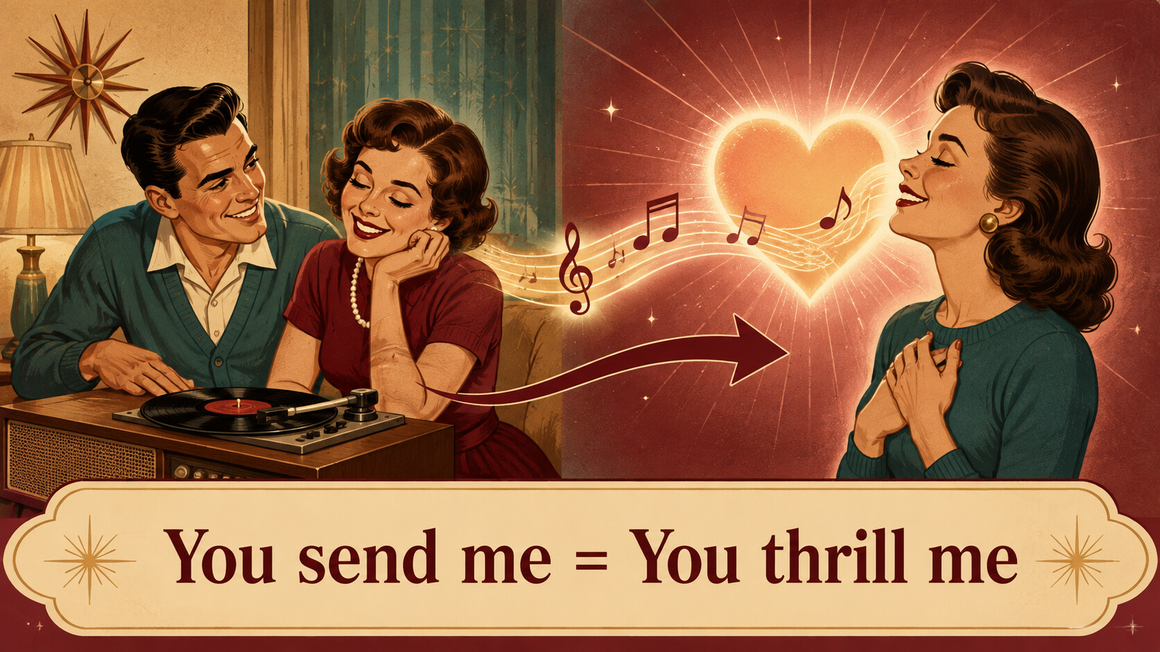 You send meはYou thrill meという意味
