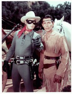 The Lone Ranger (Clayton Moore) and Tonto (Jay Silverheels)
