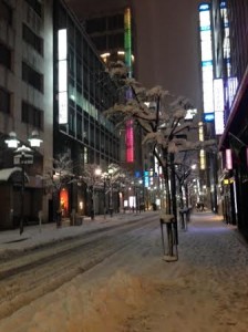 銀座スクールの雪