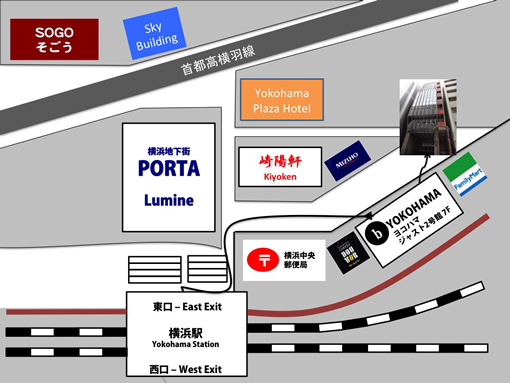 b　わたしの英会話　横浜　地図