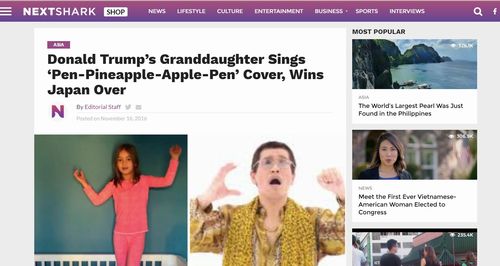 トランプの孫がPPAP