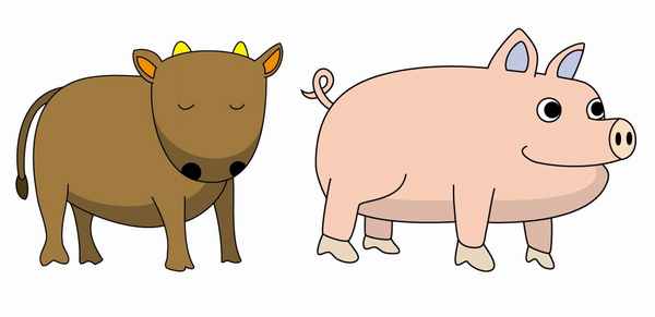 牛と豚