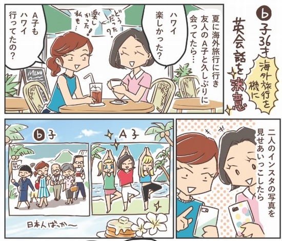 b子海外で友達に負ける