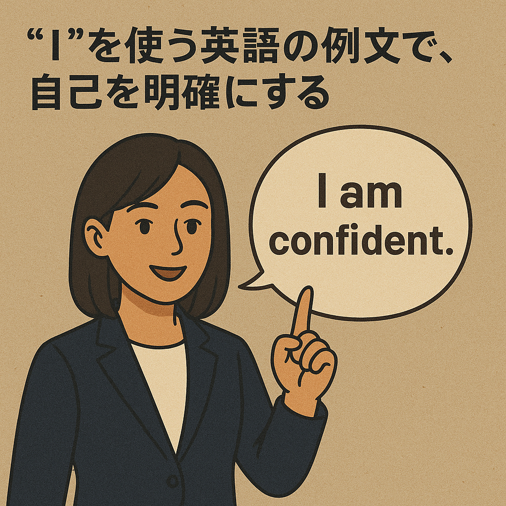 “I”を使う英語の例文で、自己を明確にする