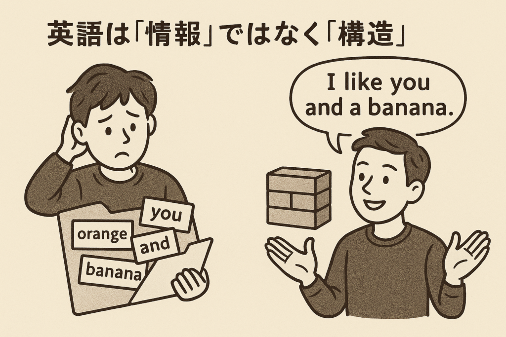 英語は「情報」じゃなく「構造」でできている