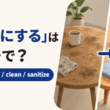 「清潔にする」は英語で?アイキャッチ