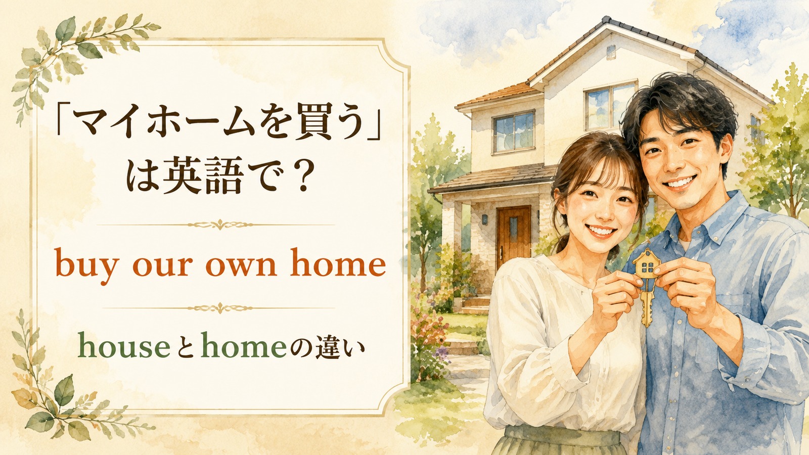 マイホームを買うの自然な英語表現