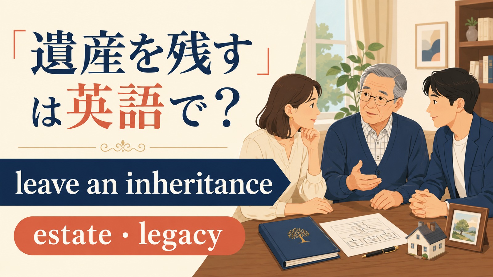 遺産を残す英語のアイキャッチ画像