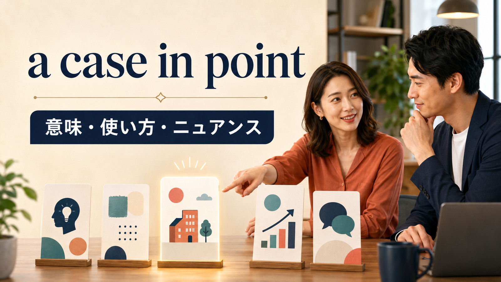 a case in pointの意味は？「その好例」の使い方とfor exampleとの違い