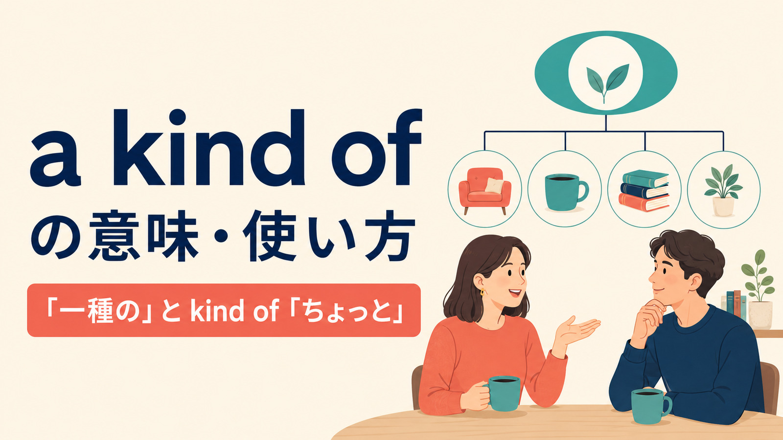 a kind ofの意味は？kind of「ちょっと」・a type ofとの違いと使い方