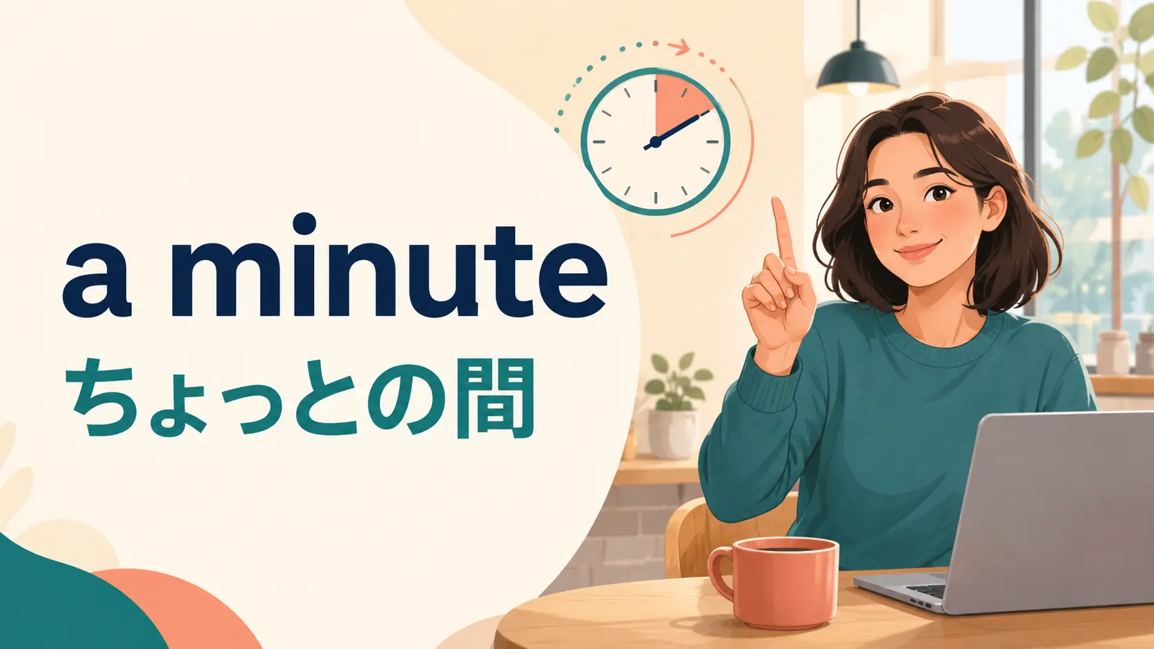a minuteの意味は？Wait a minute・in a minute・for a minuteの違い