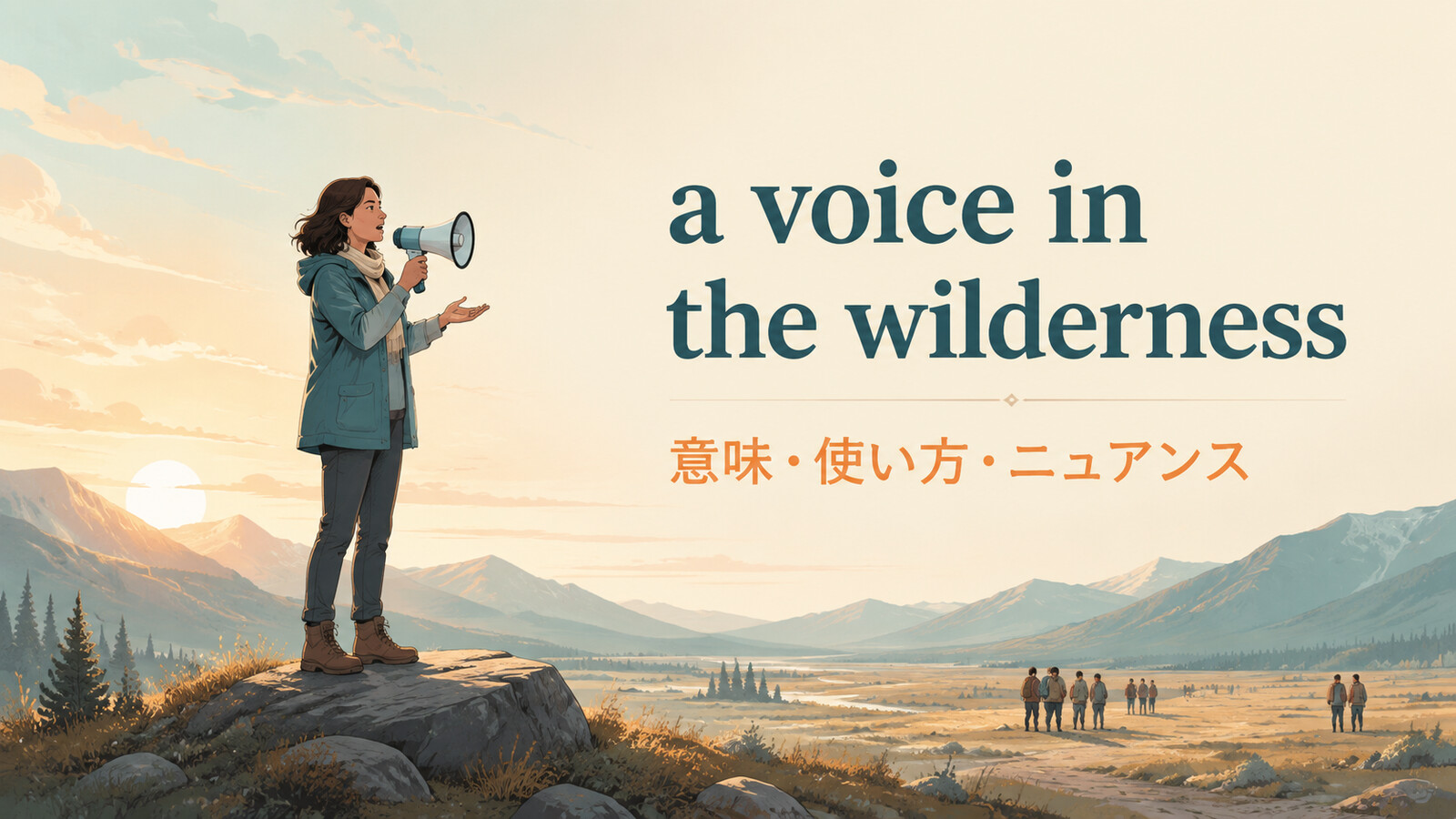 a voice in the wildernessの意味は？「正しい意見が聞き入れられない」の使い方