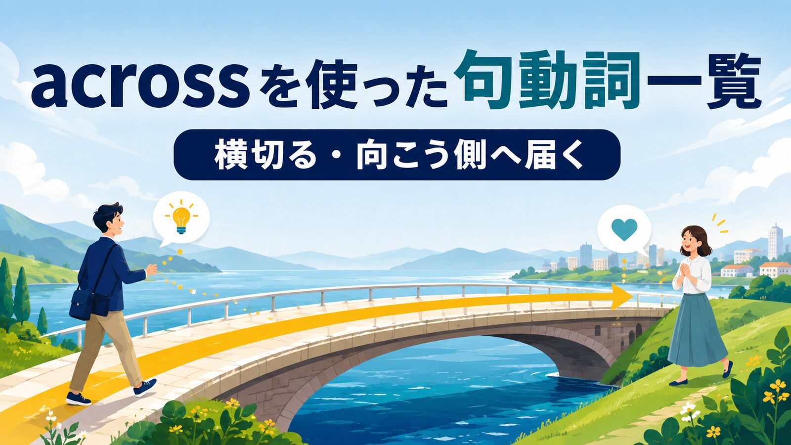 acrossを使った句動詞4選｜意味・コアイメージ・使い方を一覧で解説