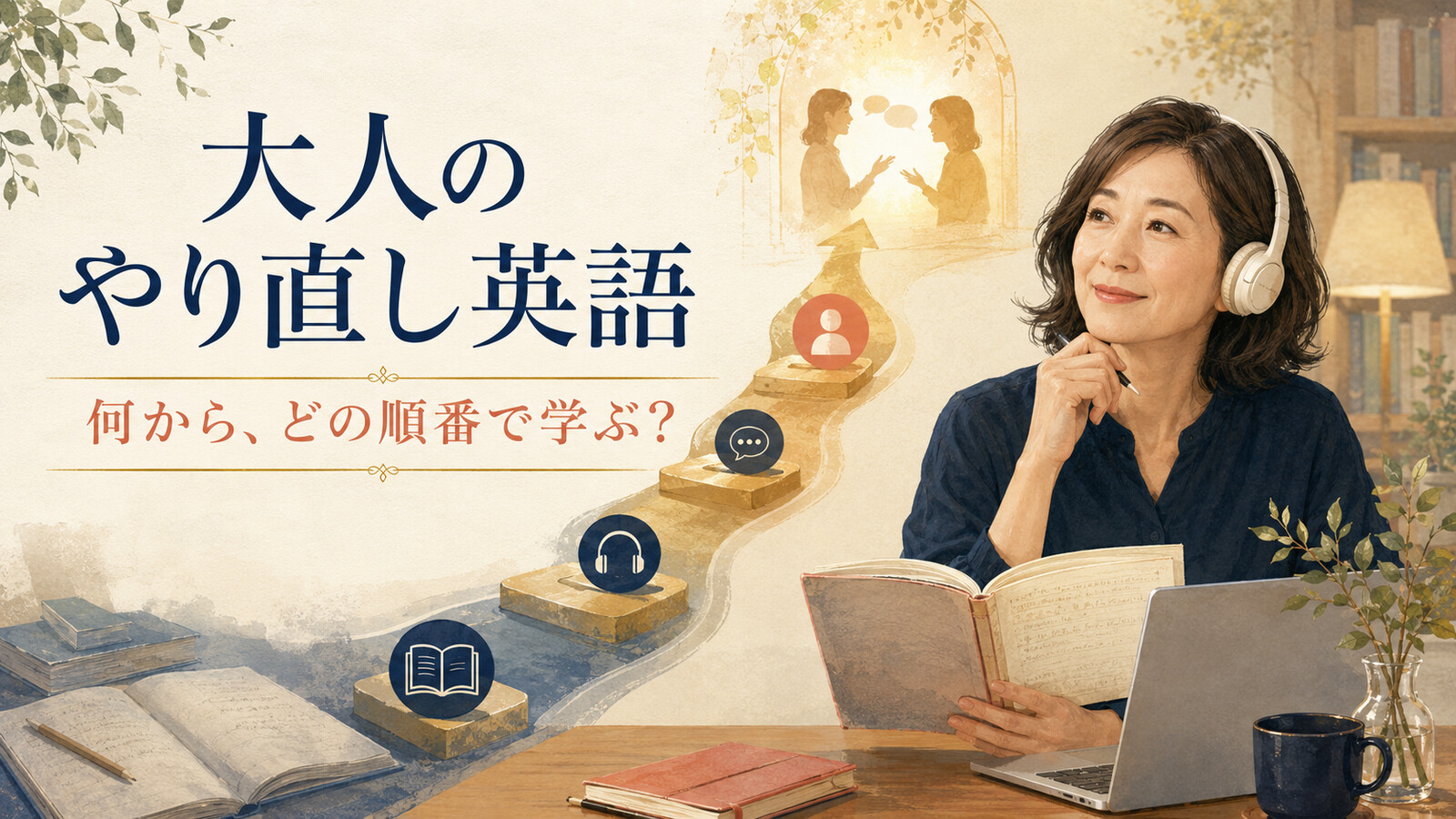 大人のやり直し英語|何から、どの順番で学ぶ?