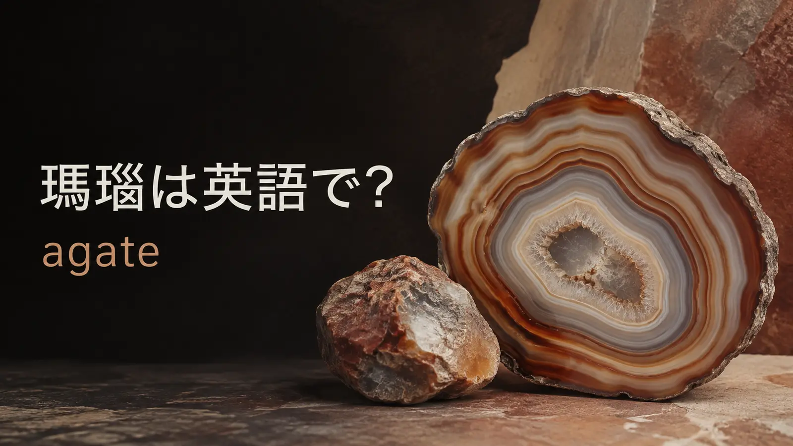 瑪瑙は英語で？agateの発音・語源・chalcedonyやonyxとの違い