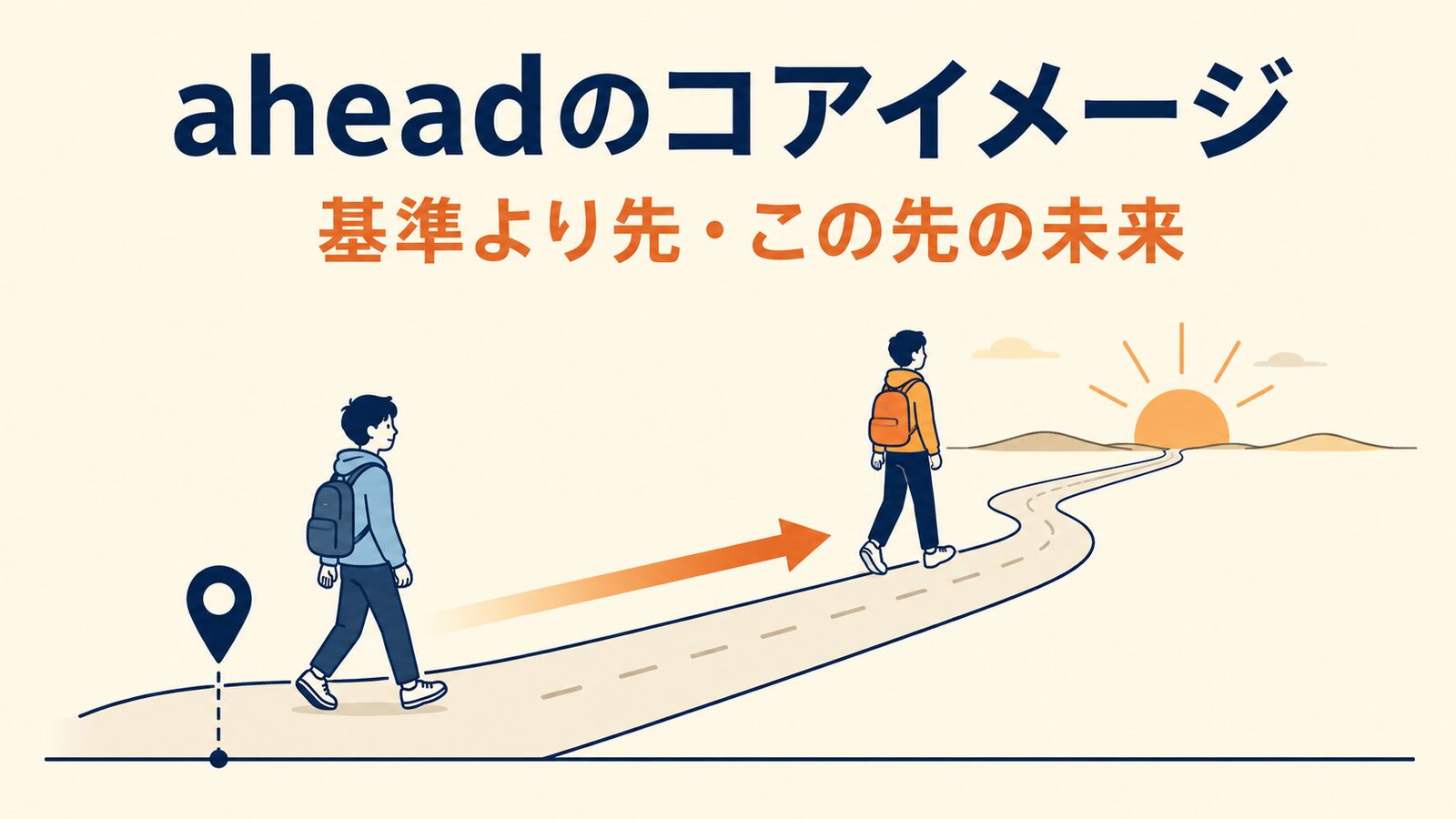 aheadのコアイメージ|基準より先・この先の未来