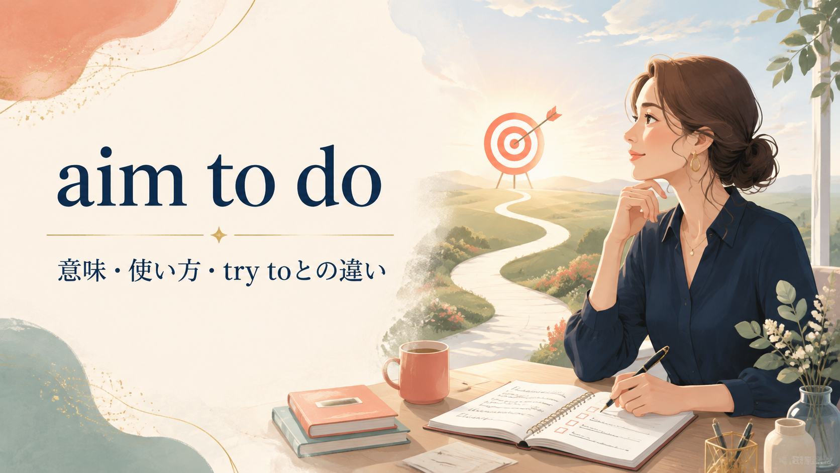 aim to doの意味は？aim for・aim at・try toとの違いと使い方