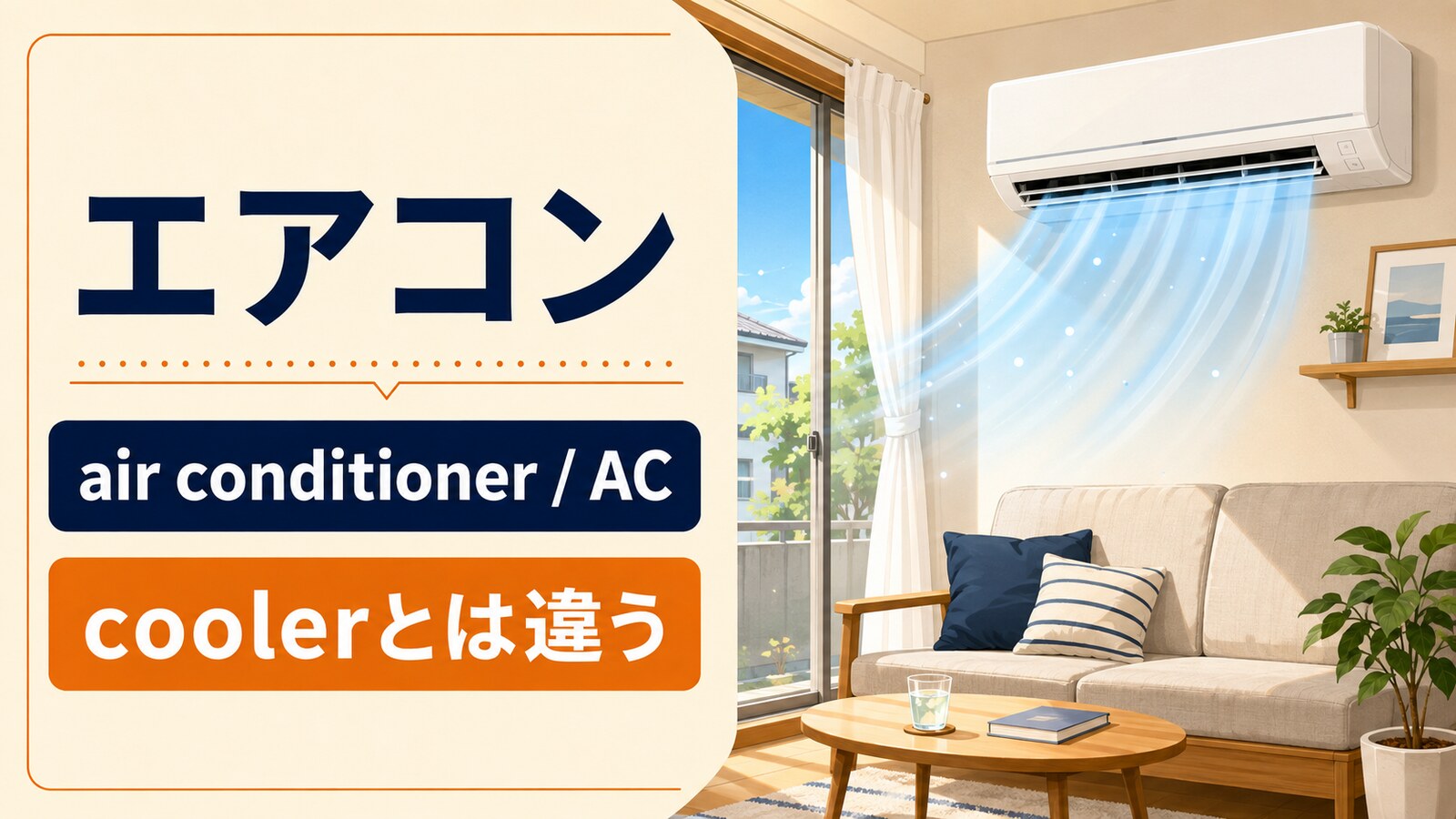 エアコンの自然な英語と使い分け
