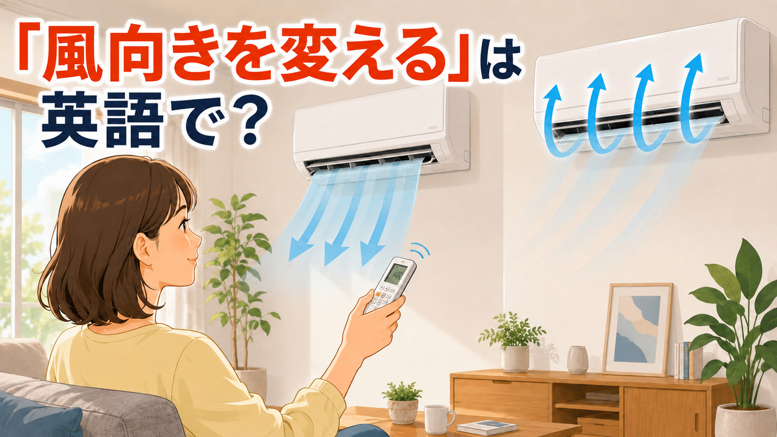 「風向きを変える」は英語で？airflow directionと簡単な言い換え