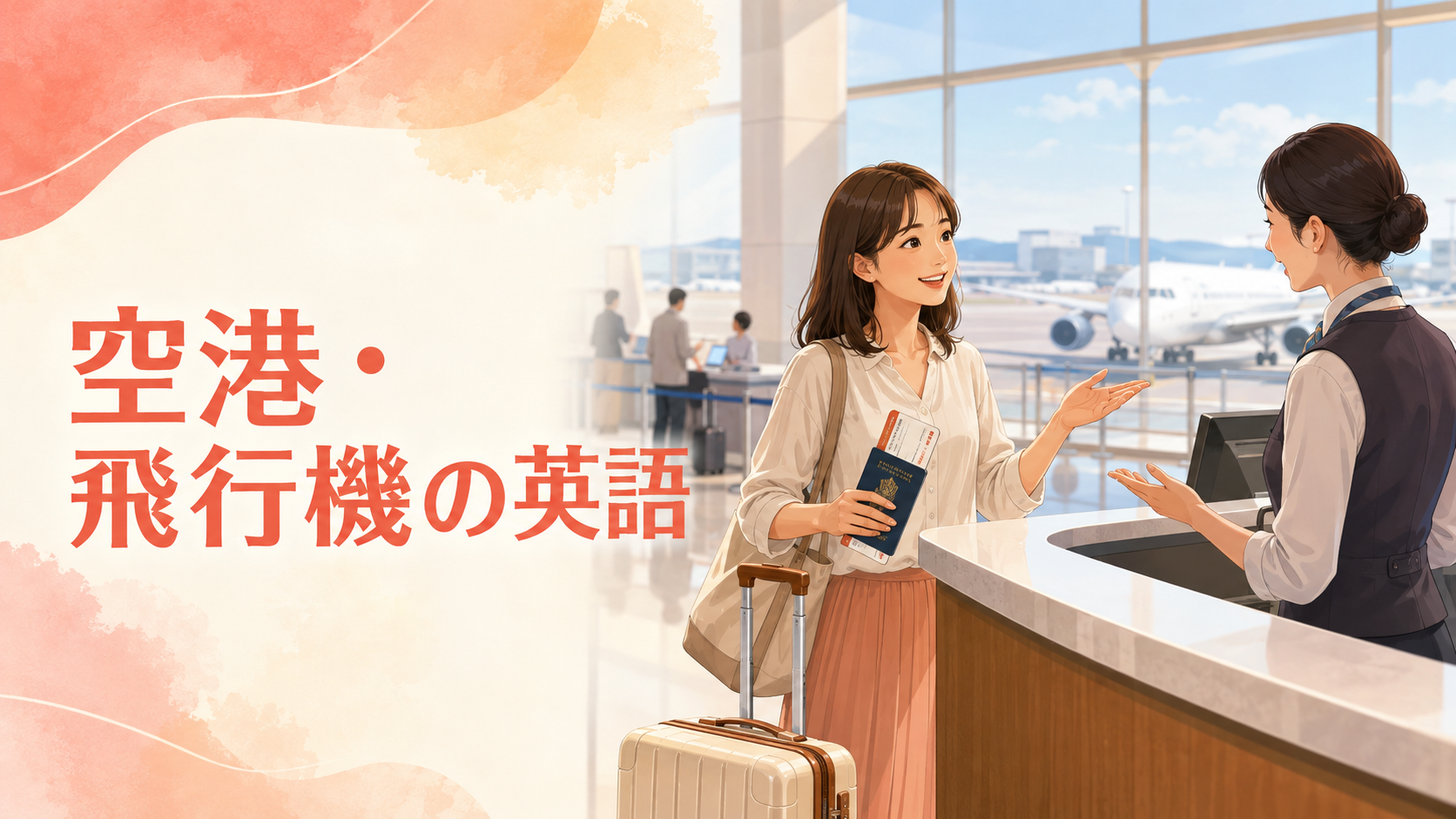 空港・飛行機で使う英語｜チェックイン・入国審査・機内・乗り継ぎのフレーズ