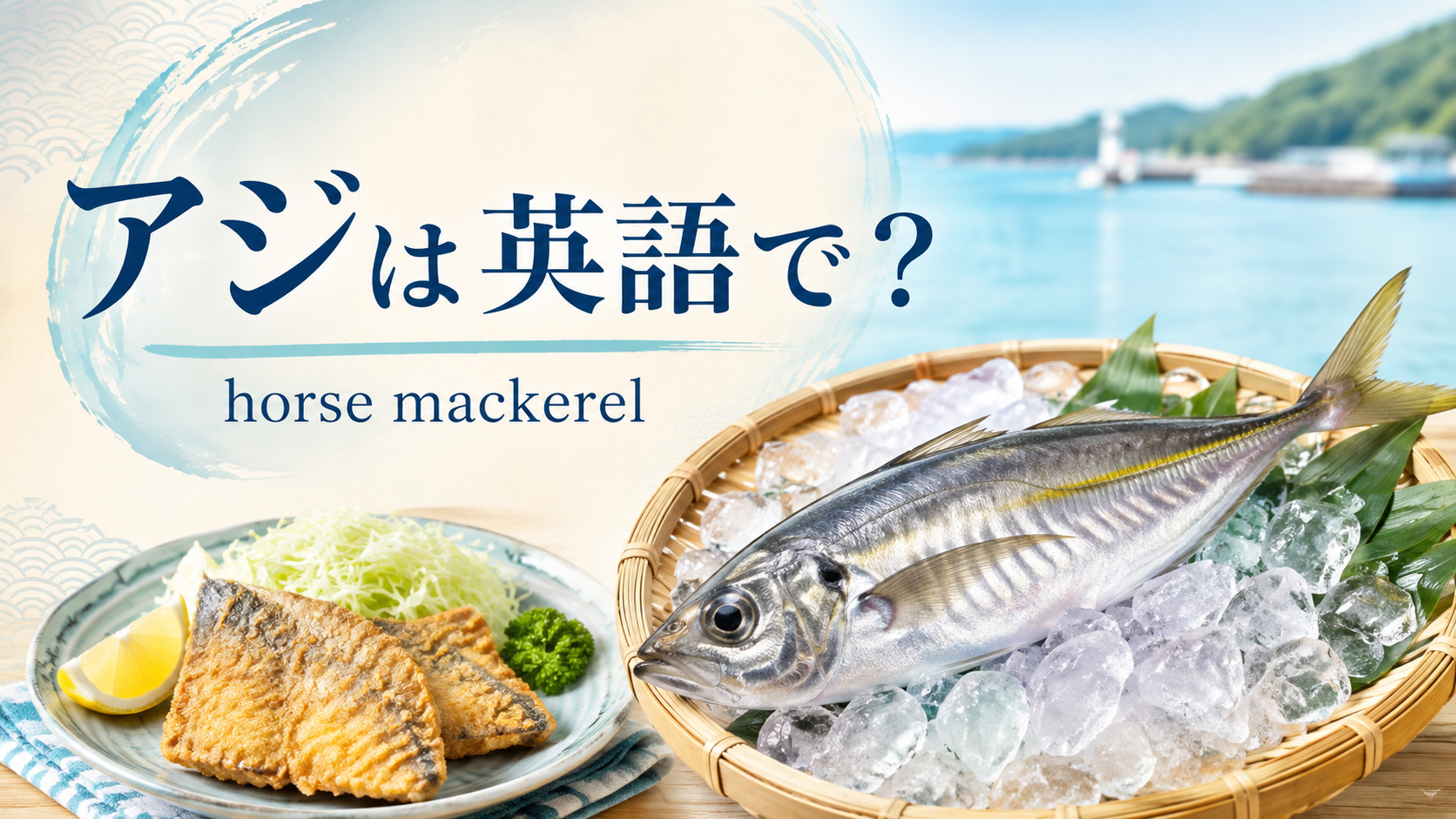 アジは英語でhorse mackerelと伝えるアイキャッチ