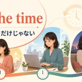 all the timeの意味は「いつも」だけではないと示すアイキャッチ
