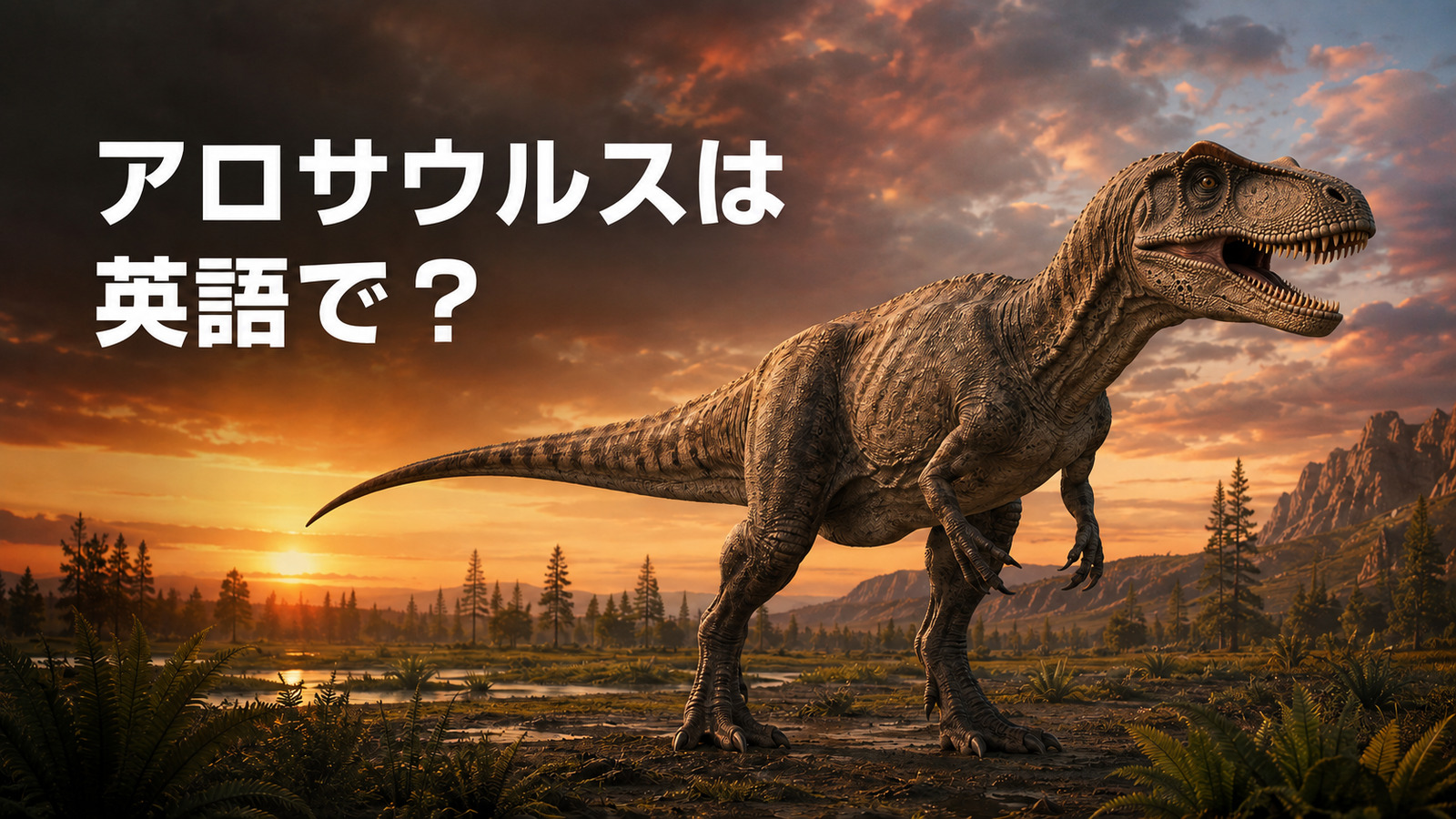 アロサウルスは英語で？Allosaurusの発音・名前の意味とT. rexとの違い