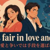 alls-fair ことわざの意味・使い方