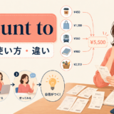 amount toの意味・使い方・違いを解説するアイキャッチ画像